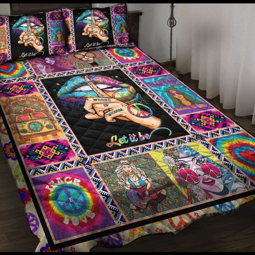Hippie LSNHI04BD Premium Quilt Bedding Set
