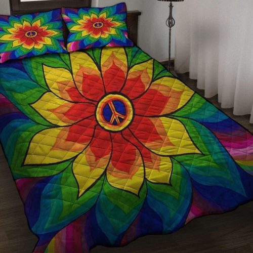 Hippie Premium Quilt Bedding Set CR4