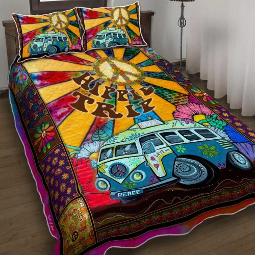 Hippie LSNHI07BD Premium Quilt Bedding Set