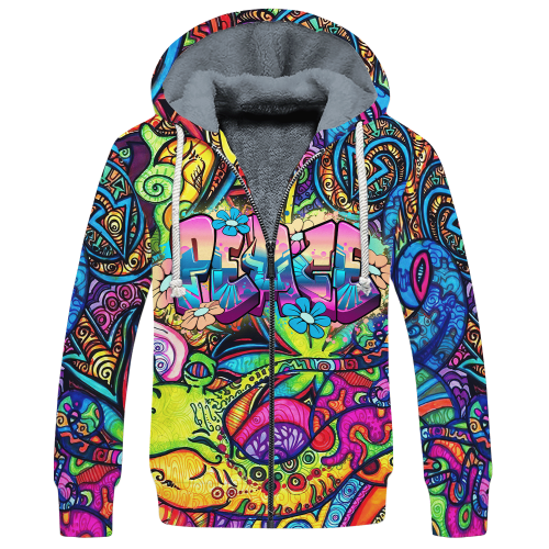 HIPPIE HBL-HP-35 Premium Heavy Fleece Zip Hoodie