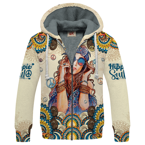 HIPPIE NV-HP-28 Premium Heavy Fleece Zip Hoodie