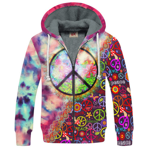 HIPPIE HBL-HP-20 Premium Heavy Fleece Zip Hoodie