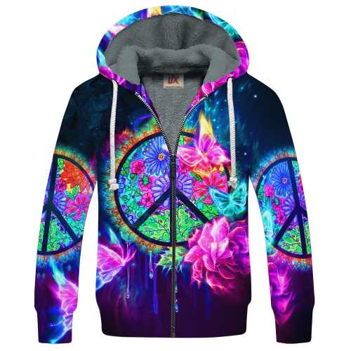 HIPPIE HBL-HP-21 Premium Heavy Fleece Zip Hoodie