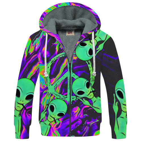 HIPPIE HBL-HP-23 Premium Heavy Fleece Zip Hoodie