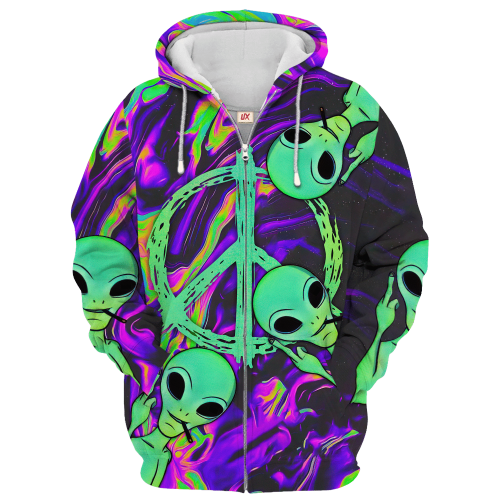 HIPPIE HBL-HP-23 Premium Microfleece Zip Hoodie