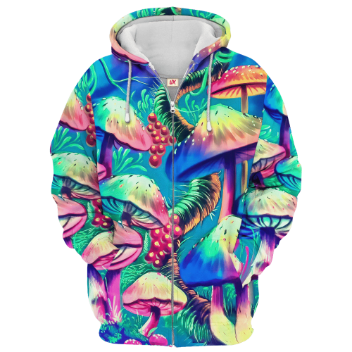 HIPPIE HBL-HP-24 Premium Microfleece Zip Hoodie