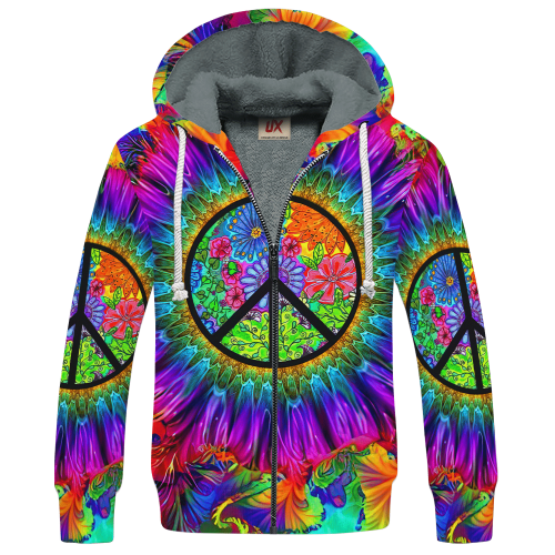 HIPPIE HBL-HP-25 Premium Heavy Fleece Zip Hoodie