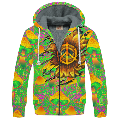 HIPPIE HBL-HP-28 Premium Heavy Fleece Zip Hoodie