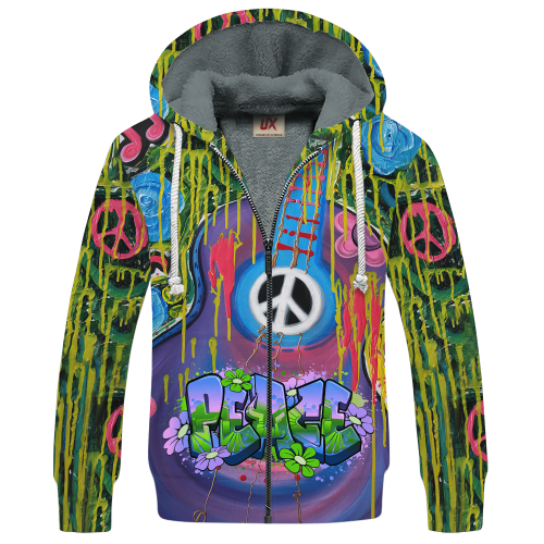 HIPPIE HBL-HP-30 Premium Heavy Fleece Zip Hoodie