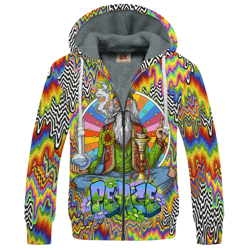 HIPPIE HBL-HP-31 Premium Heavy Fleece Zip Hoodie