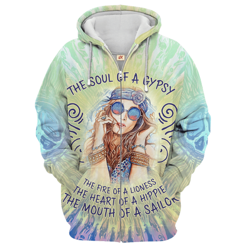 HIPPIE HBL-HP-34 Premium Microfleece Zip Hoodie