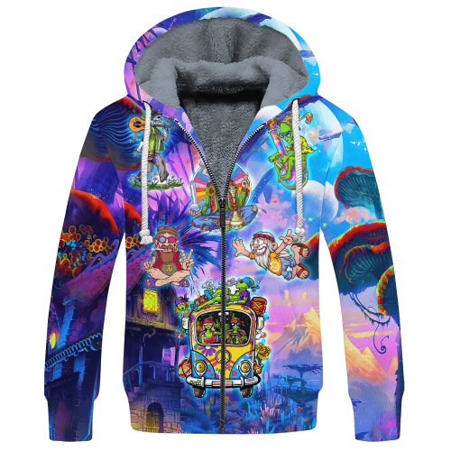 HIPPIE HBL-HP-15 Premium Heavy Fleece Zip Hoodie