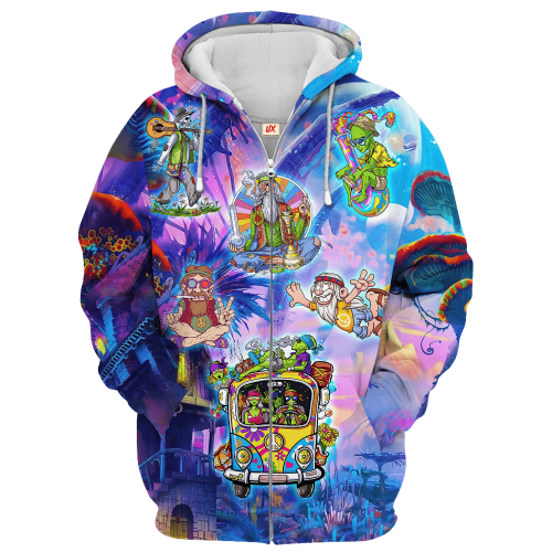 HIPPIE HBL-HP-15 Premium Microfleece Zip Hoodie