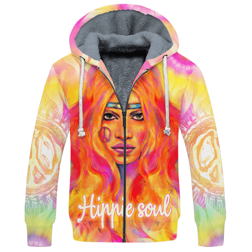 HIPPIE HBL-HP-17 Premium Heavy Fleece Zip Hoodie