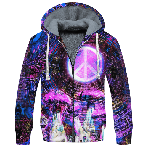 HIPPIE HBL-HP-18 Premium Heavy Fleece Zip Hoodie