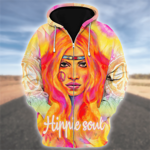 HIPPIE HBL-HP-17 Premium Microfleece Zip Hoodie