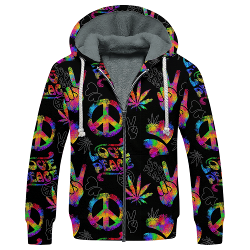 HIPPIE NV-HIPPIE-05 Premium Heavy Fleece Zip Hoodie