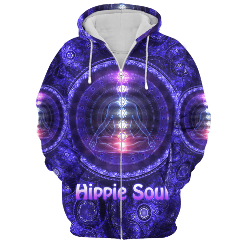 HIPPIE NV-HIPPIE-14 Premium Microfleece Zip Hoodie