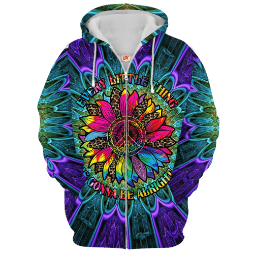 HIPPIE NV-HIPPIE-16 Premium Microfleece Zip Hoodie