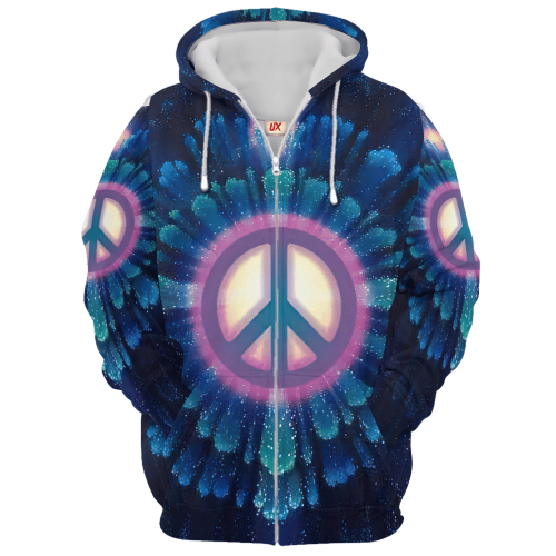 HIPPIE NV-HIPPIE-18 Premium Microfleece Zip Hoodie