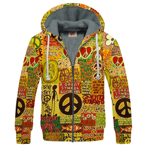 HIPPIE NV-HP-20 Premium Heavy Fleece Zip Hoodie