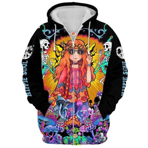 HIPPIE NV-HP-25 Premium Microfleece Zip Hoodie