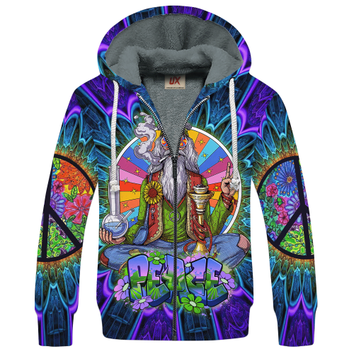 HIPPIE HBL-HP-39 Premium Heavy Fleece Zip Hoodie