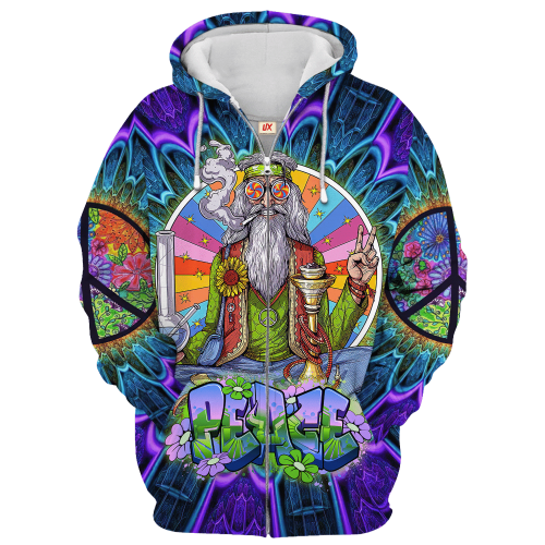 HIPPIE HBL-HP-39 Premium Microfleece Zip Hoodie