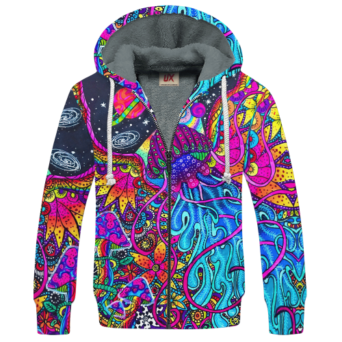 HIPPIE HBL-HP-40 Premium Heavy Fleece Zip Hoodie