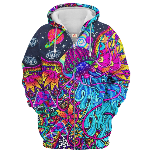 HIPPIE HBL-HP-40 Premium Microfleece Zip Hoodie