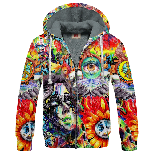 HIPPIE NV-HP-35 Premium Heavy Fleece Zip Hoodie