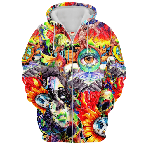 HIPPIE NV-HP-35 Premium Microfleece Zip Hoodie