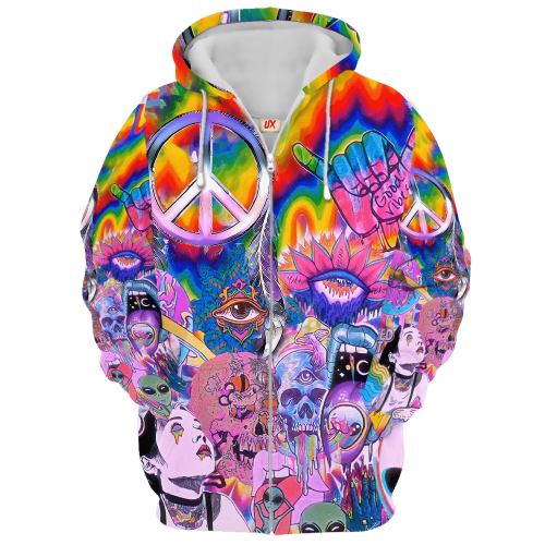 HIPPIE NV-HP-36 Premium Microfleece Zip Hoodie