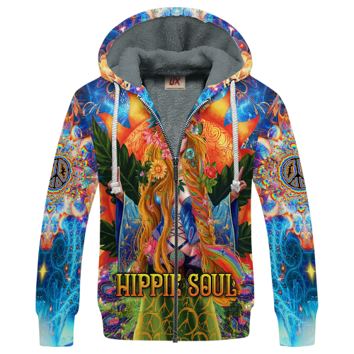 HIPPIE NV-HP-37 Premium Heavy Fleece Zip Hoodie