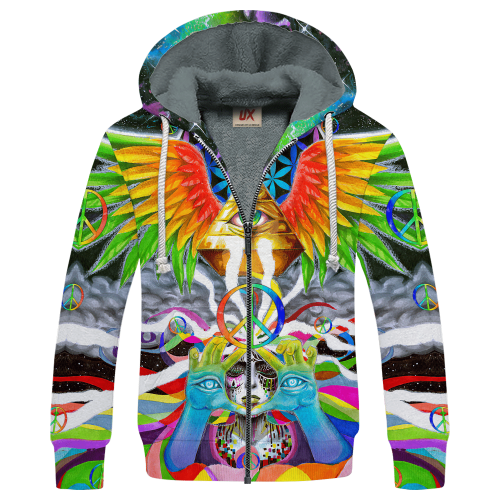 HIPPIE NV-HP-46 Premium Heavy Fleece Zip Hoodie