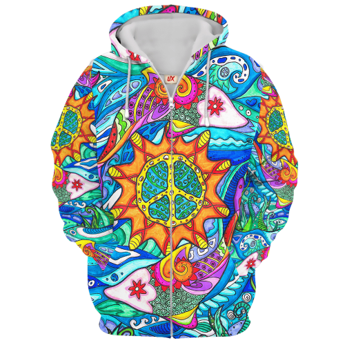 HIPPIE NV-HP-53 Premium Microfleece Zip Hoodie