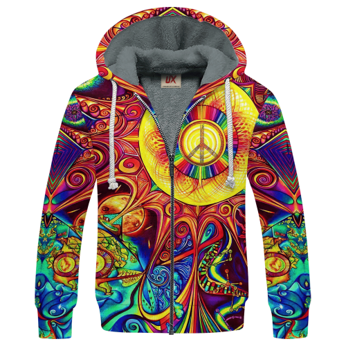 HIPPIE NV-HP-55 Premium Heavy Fleece Zip Hoodie