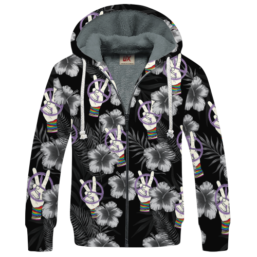 HIPPIE HBL-HP-56 Premium Heavy Fleece Zip Hoodie