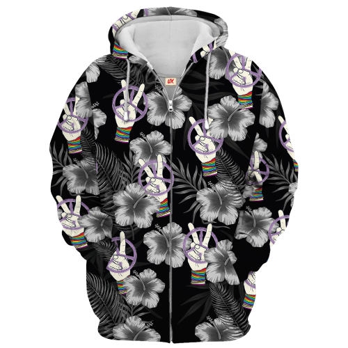 HIPPIE HBL-HP-56 Premium Microfleece Zip Hoodie