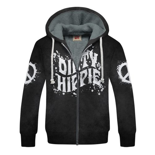 HIPPIE NVHI05 Premium Heavy Fleece Zip Hoodie