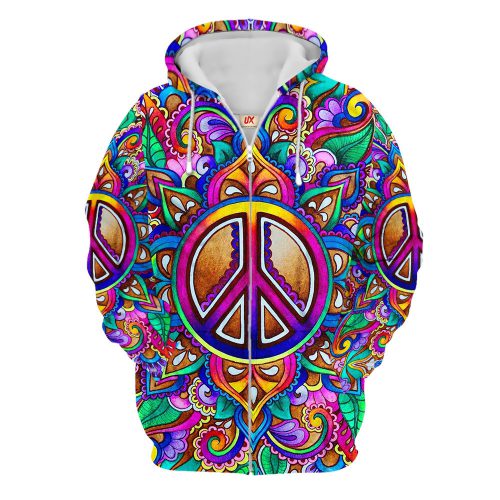 HIPPIE UXHI01 Premium Microfleece Zip Hoodie