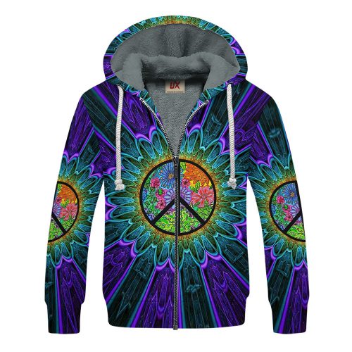 HIPPIE UXHI06 Premium Heavy Fleece Zip Hoodie