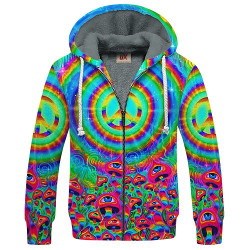 HIPPIE HBLHI77 Premium Heavy Fleece Zip Hoodie