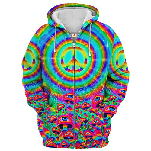 HIPPIE HBLHI77 Premium Microfleece Zip Hoodie