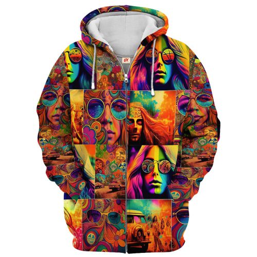 HIPPIE TQTHI06 Premium Microfleece Zip Hoodie