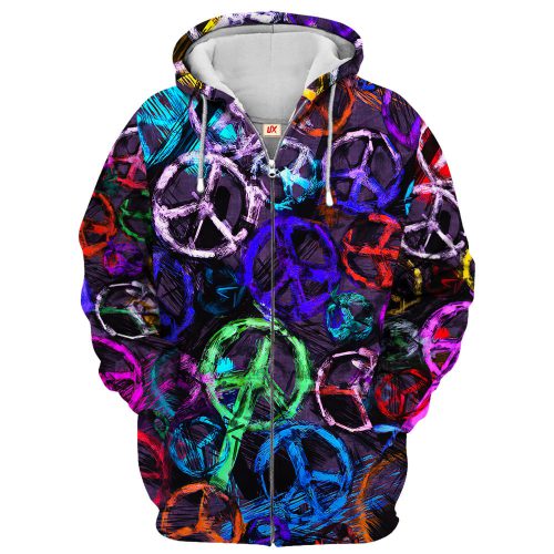 HIPPIE HBLTHI5 Premium Microfleece Zip Hoodie