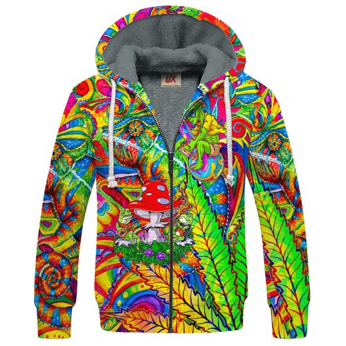 HIPPIE HBLTHI7 Premium Heavy Fleece Zip Hoodie