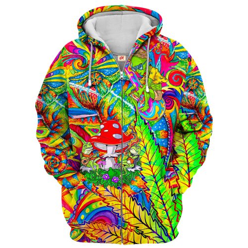 HIPPIE HBLTHI7 Premium Microfleece Zip Hoodie