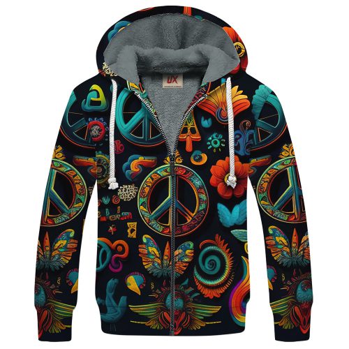 HIPPIE TQTHI07 Premium Heavy Fleece Zip Hoodie