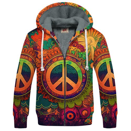 HIPPIE TQTHI08 Premium Heavy Fleece Zip Hoodie